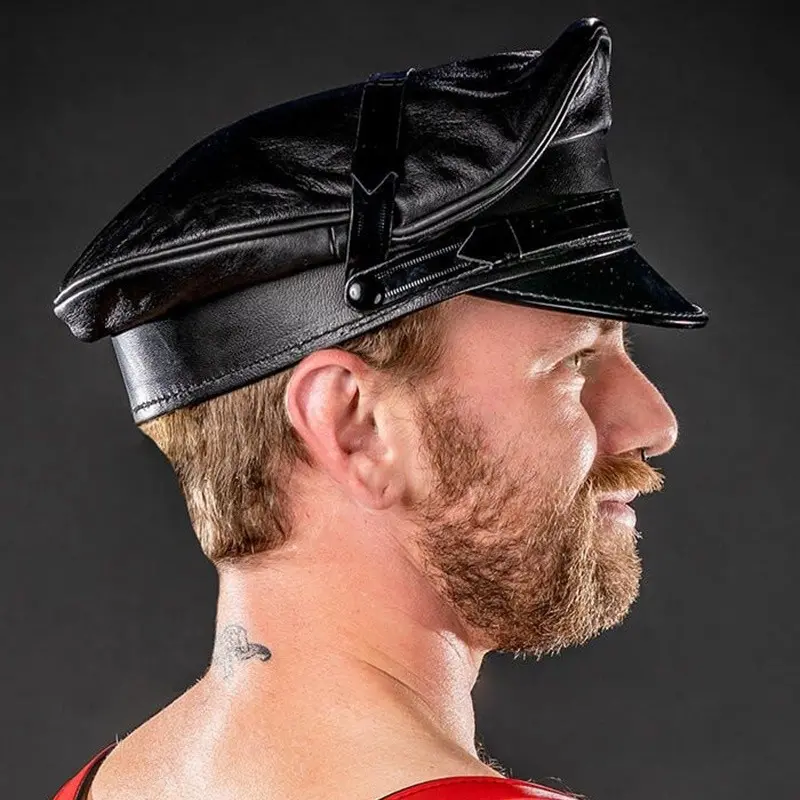 BIKER CAP WITH MATTE BRIM 1/2