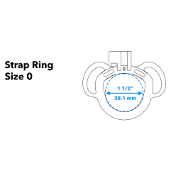 Curved Strap Ring - Two Loops (Black)